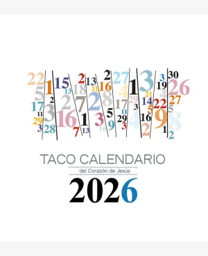 TACO CALENDARIO DEL CORAZÓN DE JESÚS - MESA NÚMEROS - 2026