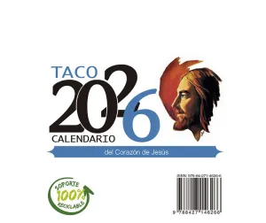 TACO CALENDARIO DEL CORAZÓN DE JESÚS - NOTAS CON SOPORTE - 2026