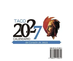 TACO CALENDARIO DEL CORAZÓN DE JESÚS - NOTAS SIN SOPORTE - 2027