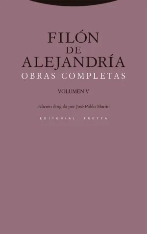 FILÓN DE ALEJANDRÍA  OBRAS COMPLETAS